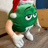 ぬいぐるみ【M&M's】　キャラクタードール　ビッグサイズ　クリスマスデザイン