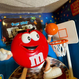 ディスペンサー　【M&M's】　キャンディディスペンサー　フィギュア　箱付き　バスケットボールデザイン　レッド
