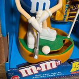 ディスペンサー　【M&M's】　キャンディディスペンサー　フィギュア　箱付き　ゴルフデザイン　ブルー