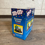ディスペンサー　【M&M's】　キャンディディスペンサー　フィギュア　箱付き　サッカーデザイン　グリーン