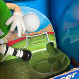 ディスペンサー　【M&M's】　キャンディディスペンサー　フィギュア　箱付き　サッカーデザイン　グリーン