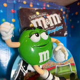 ディスペンサー　【M&M's】　キャンディディスペンサー　フィギュア　箱付き　サッカーデザイン　グリーン