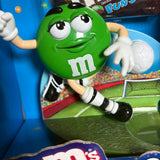 ディスペンサー　【M&M's】　キャンディディスペンサー　フィギュア　箱付き　サッカーデザイン　グリーン