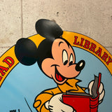 店頭用販促ペーパー看板　【Walt Disney's Fun-to-Read Library】　ミッキーマウス　1985年