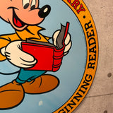 店頭用販促ペーパー看板　【Walt Disney's Fun-to-Read Library】　ミッキーマウス　1985年