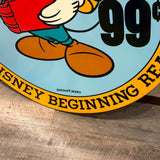 店頭用販促ペーパー看板　【Walt Disney's Fun-to-Read Library】　ミッキーマウス　1985年