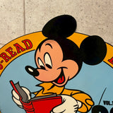 店頭用販促ペーパー看板　【Walt Disney's Fun-to-Read Library】　ミッキーマウス　1985年