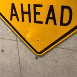 ロードサイン　【SPEED HUMPS AHEAD】　ヴィンテージ道路標識