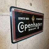 ブリキ看板　【Copenhagen SNUFF（コペンハーゲン・スナッフ）】　タバコサイン