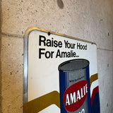ヴィンテージ看板　【Amalie Oil Company（アマリー・オイル・カンパニー）】　スチールサイン