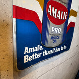 ヴィンテージ看板　【Amalie Oil Company（アマリー・オイル・カンパニー）】　スチールサイン
