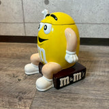 大型クッキージャー　【M&M‘s(エムアンドエムズ)】　イエロー　陶器ポット