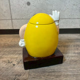 大型クッキージャー　【M&M‘s(エムアンドエムズ)】　イエロー　陶器ポット