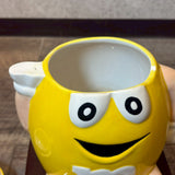 大型クッキージャー　【M&M‘s(エムアンドエムズ)】　イエロー　陶器ポット