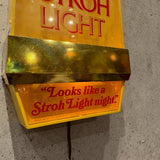 電飾看板　【Stroh Light（ストロー・ライト）】　ヴィンテージサインライト