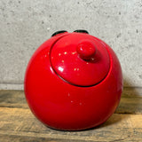 クッキージャー 【M&M's（エムアンドエムズ）】 レッド キスマーク 陶器ジャー GALERIE社製 2003年