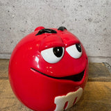 クッキージャー 【M&M's（エムアンドエムズ）】 レッド ラウンド 陶器ジャー GALERIE社製 2002年