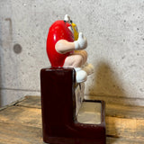 ディスペンサー 【M&M's（エムアンドエムズ）】 イエロー＆レッド 陶器ディスペンサー