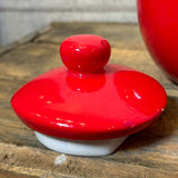 クッキージャー 【M&M's（エムアンドエムズ）】 レッド キスマーク 陶器ジャー GALERIE社製 2003年
