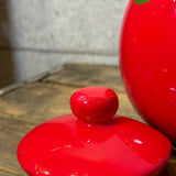 クッキージャー 【M&M's（エムアンドエムズ）】 レッド キスマーク 陶器ジャー GALERIE社製 2003年