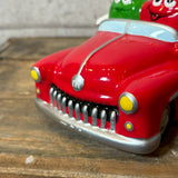 キャンディディッシュ 【M&M's（エムアンドエムズ）】 HOT ROD CAR（ホットロッドカー） レッド×イエロー 陶器製