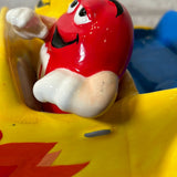 キャンディディッシュ 【M&M's（エムアンドエムズ）】 HOT ROD CAR（ホットロッドカー）イエロー 陶器製
