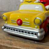 キャンディディッシュ 【M&M's（エムアンドエムズ）】 HOT ROD CAR（ホットロッドカー） イエローコンバーチブル 陶器製