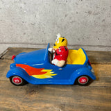 キャンディディッシュ 【M&M's（エムアンドエムズ）】 HOT ROD CAR（ホットロッドカー）ブルー 陶器製