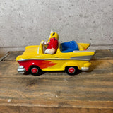 キャンディディッシュ 【M&M's（エムアンドエムズ）】 HOT ROD CAR（ホットロッドカー） イエローコンバーチブル 陶器製