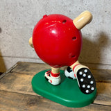 ディスペンサー 【M&M's（エムアンドエムズ）】 レッド サッカー Soccer キャンディディスペンサー 1999年製