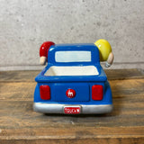 キャンディディッシュ 【M&M's（エムアンドエムズ）】 HOT ROD PICKUP TRUCK（ホットロッド ピックアップトラック）ブルー×イエロー 陶器製