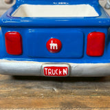 キャンディディッシュ 【M&M's（エムアンドエムズ）】 HOT ROD PICKUP TRUCK（ホットロッド ピックアップトラック）ブルー×イエロー 陶器製