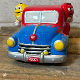 キャンディディッシュ 【M&M's（エムアンドエムズ）】 PICKUP TRUCK（ピックアップトラック） ブルー×レッド 陶器製