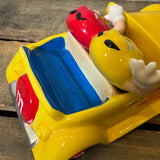 キャンディディッシュ 【M&M's（エムアンドエムズ）】 HOT ROD CAR（ホットロッドカー）イエロー 陶器製