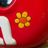クッキージャー 【M&M's（エムアンドエムズ）】 レッド ピース＆フラワー 陶器製