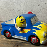 キャンディディッシュ 【M&M's（エムアンドエムズ）】 HOT ROD PICKUP TRUCK（ホットロッド ピックアップトラック）ブルー×イエロー 陶器製