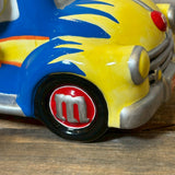 キャンディディッシュ 【M&M's（エムアンドエムズ）】 HOT ROD PICKUP TRUCK（ホットロッド ピックアップトラック）ブルー×イエロー 陶器製