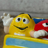 キャンディディッシュ 【M&M's（エムアンドエムズ）】 HOT ROD CAR（ホットロッドカー）イエロー 陶器製