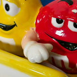 キャンディディッシュ 【M&M's（エムアンドエムズ）】 HOT ROD CAR（ホットロッドカー） イエローコンバーチブル 陶器製