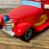 キャンディディッシュ 【M&M's（エムアンドエムズ）】 HOT ROD CAR（ホットロッドカー）レッド 陶器製