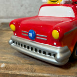 キャンディディッシュ 【M&M's（エムアンドエムズ）】 HOT ROD CAR（ホットロッドカー） レッドコンバーチブル 陶器製