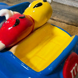 キャンディディッシュ 【M&M's（エムアンドエムズ）】 HOT ROD CAR（ホットロッドカー）ブルー 陶器製