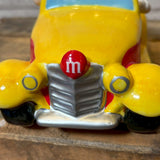 キャンディディッシュ 【M&M's（エムアンドエムズ）】 HOT ROD CAR（ホットロッドカー）イエロー 陶器製