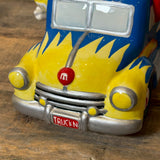 キャンディディッシュ 【M&M's（エムアンドエムズ）】 HOT ROD PICKUP TRUCK（ホットロッド ピックアップトラック）ブルー×イエロー 陶器製
