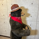 ヴィンテージぬいぐるみオブジェ　【Smokey Bear(スモーキー・ベア)】　グリズリー　等身大ディスプレイ