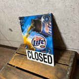 オープン＆クローズサイン【Miller Lite（ミラーライト）】　看板