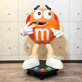 希少　店頭用大型ストアディスプレイ　【M&M's（エムアンドエムズ）】 オレンジ　什器