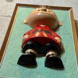 希少　【チャーリー・ブラウン（PEANUTS）】　壁掛けアート　立体　ヴィンテージアート