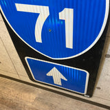 道路看板　【Interstate 71(州間高速道路)】　ヴィンテージロードサイン　案内看板