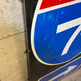 道路看板　【Interstate 71（I-71）州間高速道路71号線】　ヴィンテージロードサイン　案内看板
